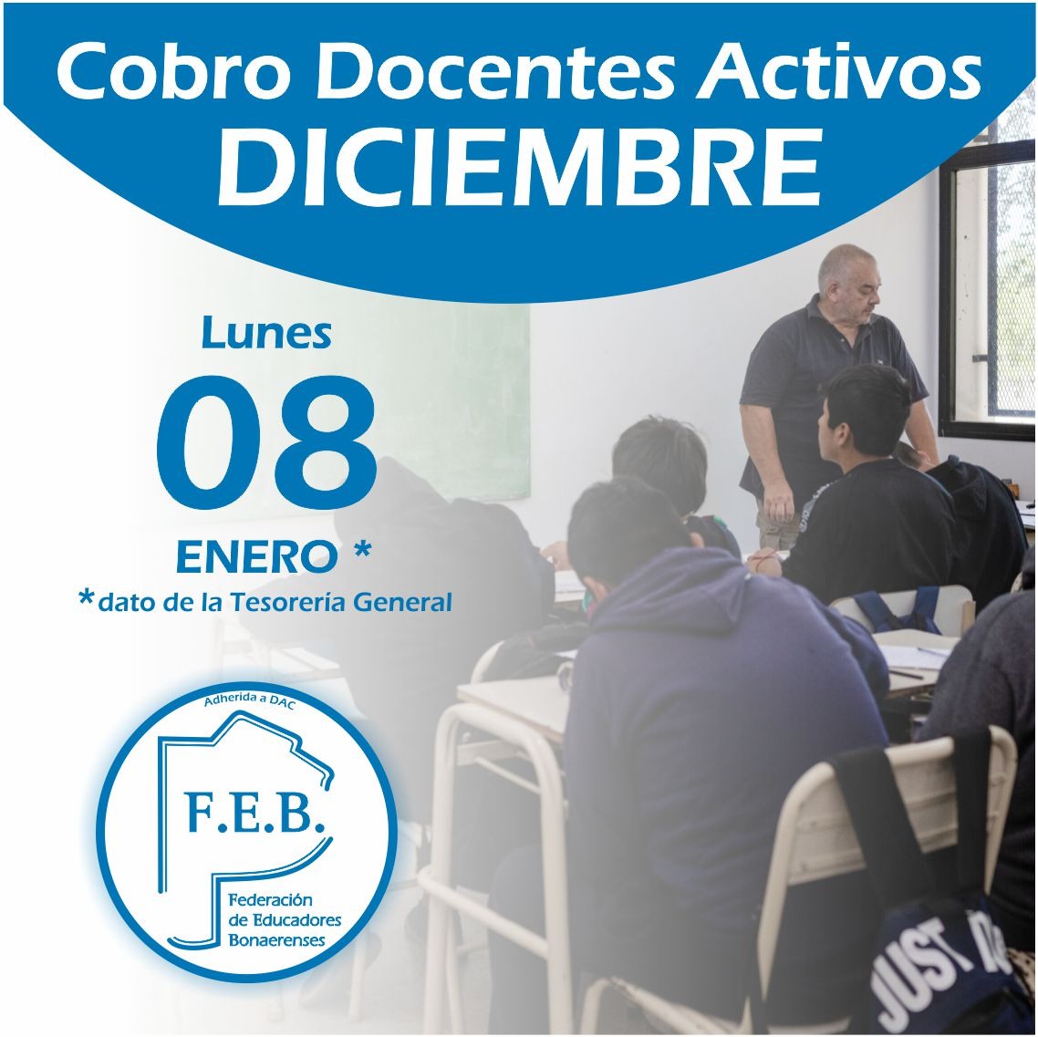 LaFEB's tweet photo. 🗓️ Cronograma #Activos
🔴 Salario de #Diciembre 🔴 https://t.co/g6cyyjoEsX
