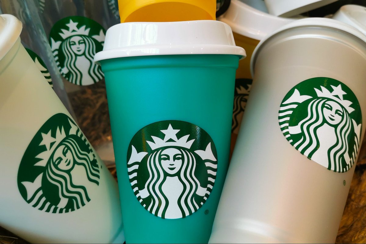 SOLProfessional's tweet photo. Starbucks Customers Can Now Use Personal Cups for Almost All Orders https://t.co/Vn2h6t6AOp https://t.co/YIFwSpHKf5