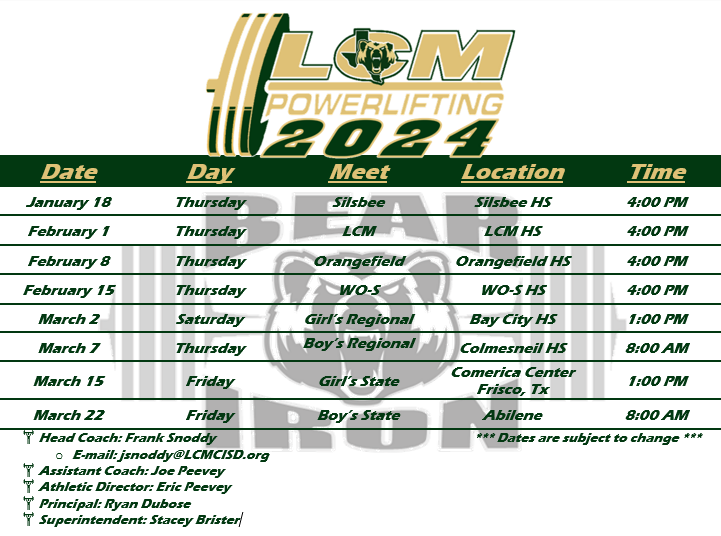 LCM BEAR IRON POWERLIFTING tweet media