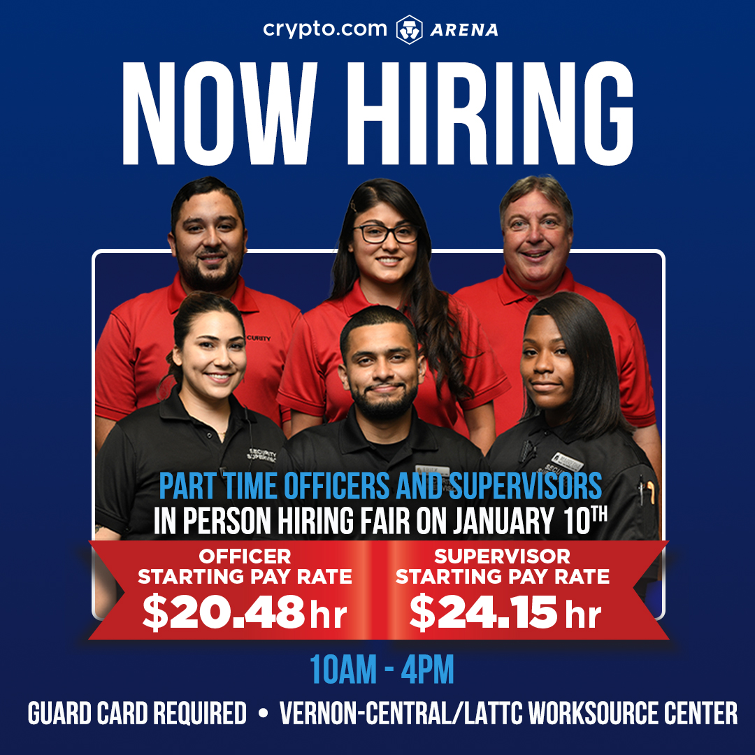 🚨 NOW HIRING: SECURITY OFFICERS and SUPERVISORS at https://t.co/mht717x15U  Arena! Join our team & be part of major events. Apply today:  https://t.co/7lhcFVchYO