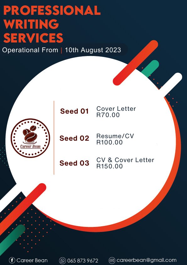 CareerBean's tweet photo. For a professional and credible CV/Resume, we offer 4 years of experience in this profession. Let us tailor your CV to the expectation of recruiters.

WhatsApp: 065 873 9672
President Zuma | #Cyan | Tebogo Thobejane | Duma | Thabo Mbeki | ANC KZN https://t.co/NmdE38o3ib