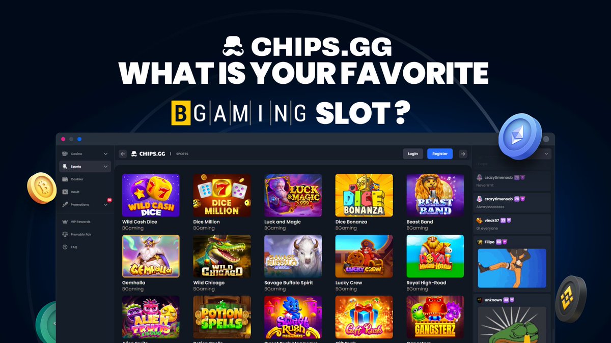 💶  What is your favorite BGaming slot!?

🎁 Per usual: like, RT &amp; comment your Chips username for a chance to win some balance! 

📍 Try your luck: Chips.gg
