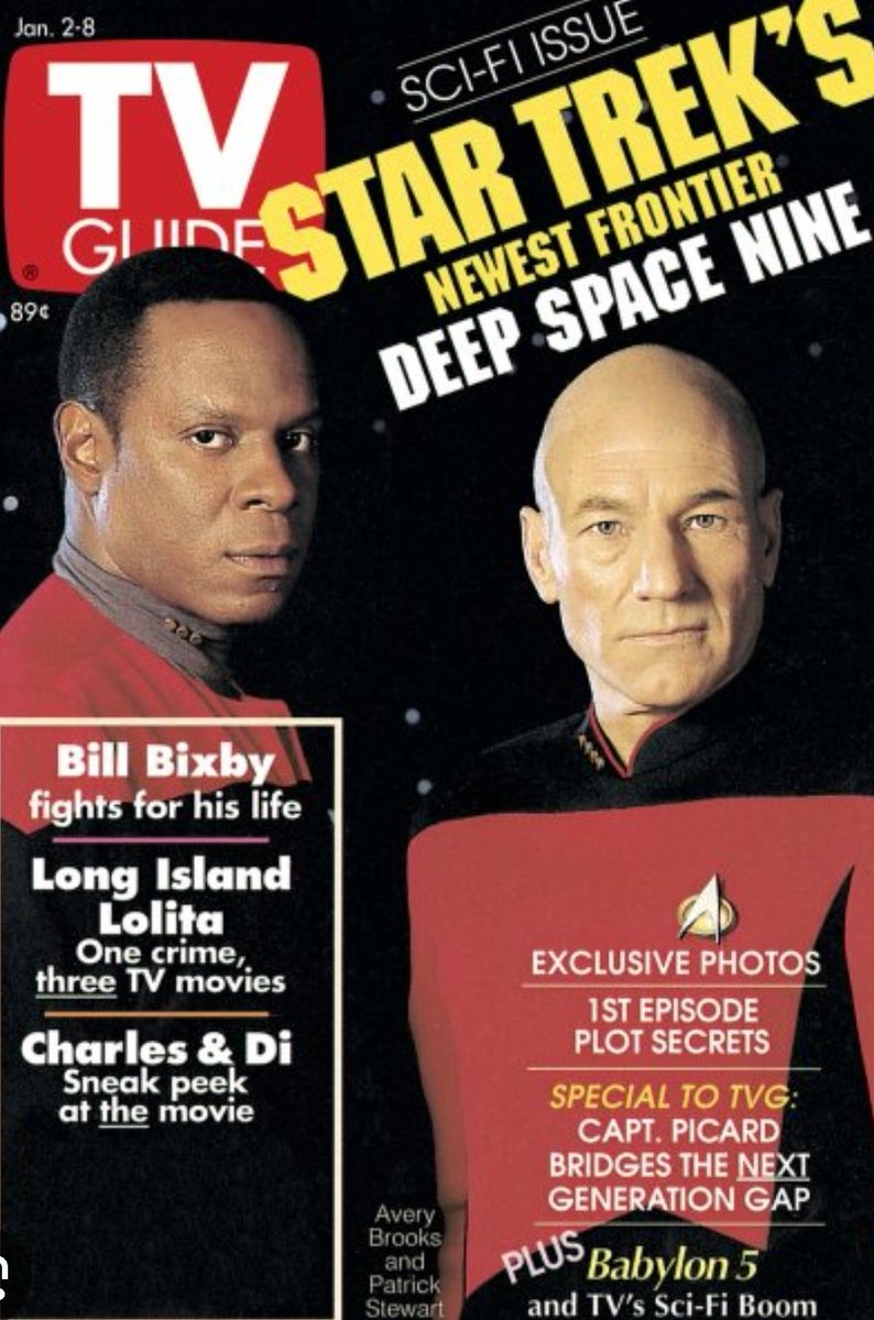 FunMovieTVFan's tweet image. Another great TVGuide cover from January, 1993.

Did you watch Deep Space Nine?

#tvguide #tvtime #tvshows #StarTrek