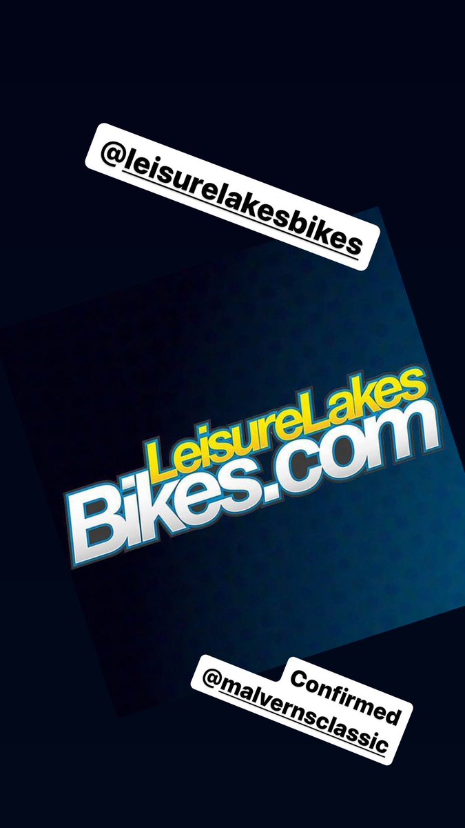 MalvernsMTB's tweet image. Leisure Lakes are confirmed at the Malverns Classic, the UK’s biggest Mountain Bike festival, 22-25th of August. 

leisurelakesbikes.com
#leisurelakes @leisurelakes

All the latest outdoor Products, Bikes, Parts and Accessories from 150 of your favourite brands.