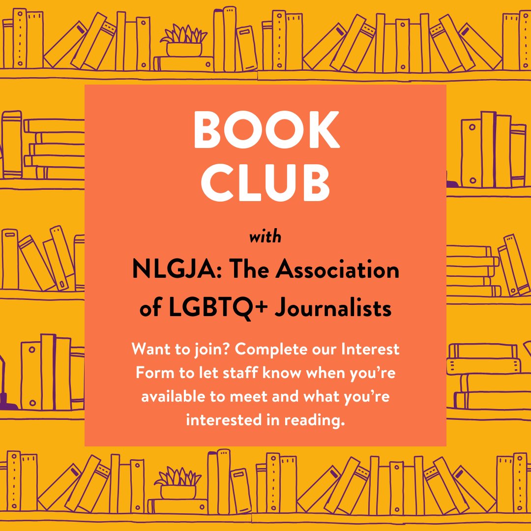 📚 An official NLGJA: The Association of LGBTQ+ Journalists Book Club is on the horizon!

📝 If you're interested in joining the club, please complete the interest form linked in our bio to let staff know what your preferred meeting times are.

⏰ Stay tuned for more details!