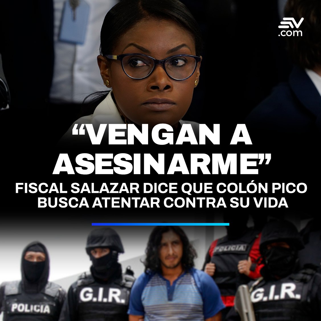 EcuavisaInforma's tweet photo. #CasoMetástasis | 📢 La fiscal Diana Salazar reveló la tarde de este 3 de enero, que Fabricio Colón Pico, delincuente quiteño vinculado a Los Lobos, es quien está detrás de un plan que busca atentar contra su vida.

Más detalles ➡ https://t.co/uuMDu7qZqp https://t.co/NbPcEm2dSG