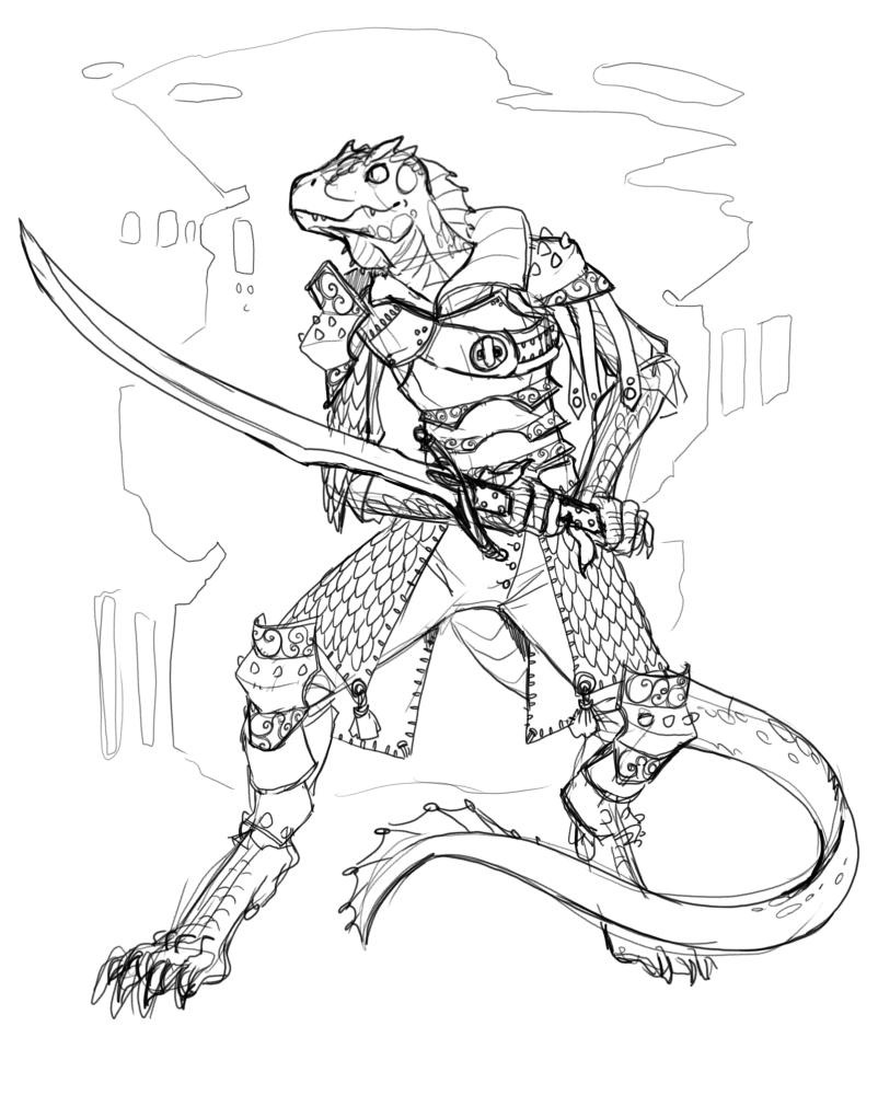 AndrewCCaputo's tweet photo. ... lizardfolk, mariti, and pactborn! <3/3> https://t.co/SbJ27q4gMz