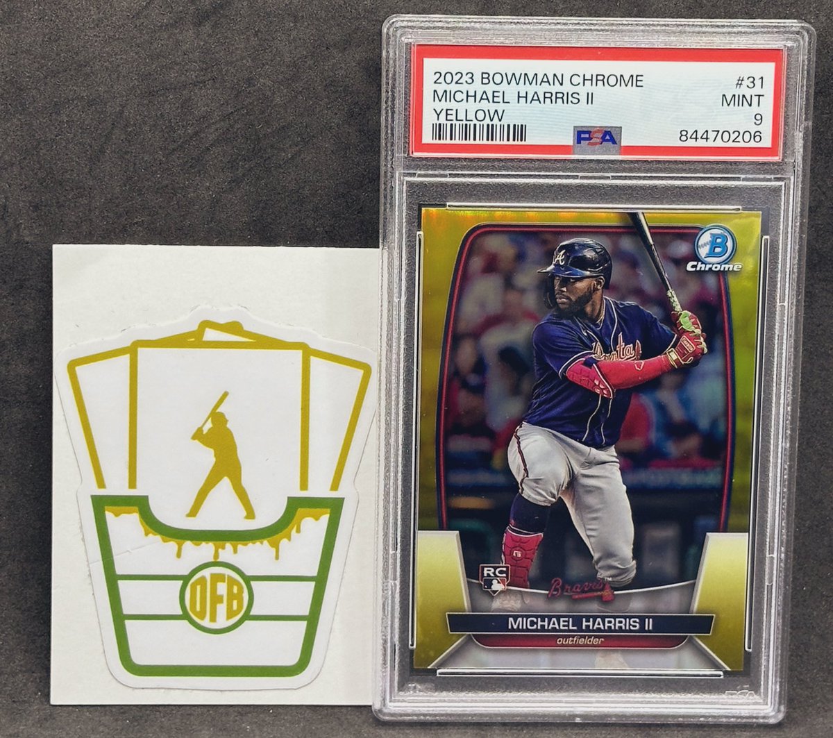 deepfriedbreaks's tweet image. Let's do another Giveaway!
Here's a guy I'm expecting a big 2024 from! 
Michael Harris II YELLOW Bowman Chrome Rookie Card /75 - PSA 9!
All you have to do to enter is:
- Repost this
- Follow me (@DeepFriedBreaks)
That's it!
I'll pick a winner on Friday Afternoon - Good Luck!