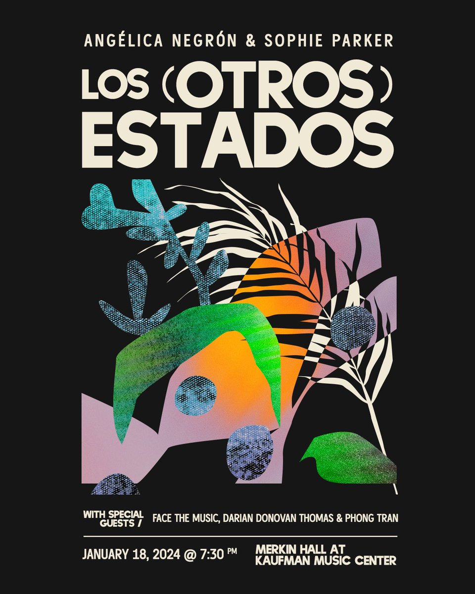angelicamnegron's tweet photo. Starting the year unveiling a new show on 1/18/24 at Merkin Hall @KaufmanMusicNYC! "Los (otros) estados” explores shifts in states of matter and being. I'll be playing a new stunning large-scale botanical musical sculpture by Sophie Parker!🌱🎶Ticket here: https://t.co/BQ36EVC8PF https://t.co/jMF8myVIDU