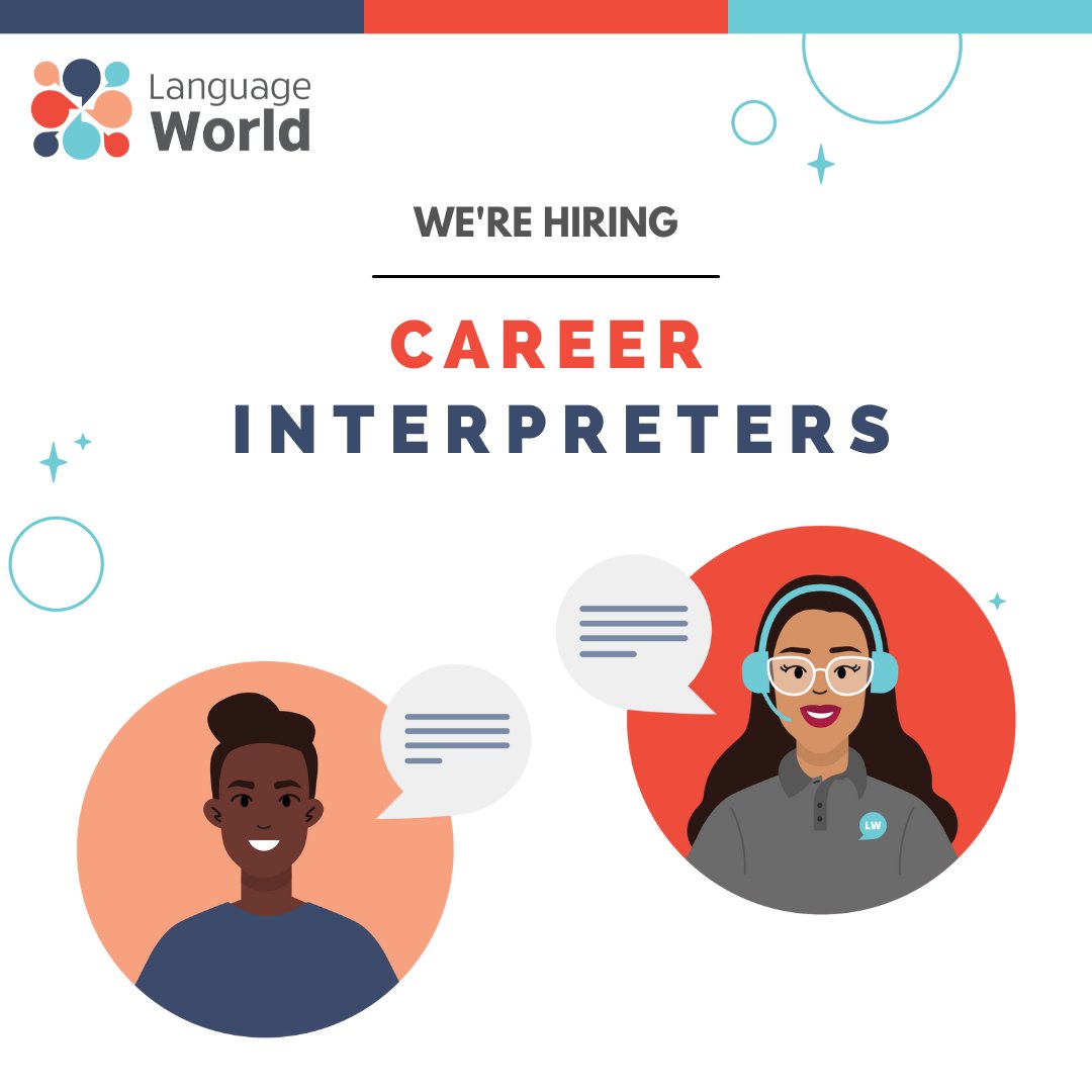 language_world's tweet photo. New year, new opportunities! Begin your interpreting journey with Language World! 
 
- Cantonese 
- Hindi  
- Pashto
- Punjabi 
- Russian  
- Spanish

Learn More &amp; Apply Today: https://t.co/psyW7iFosh

#hiring #interpreters #nowhiring #jobopportunity https://t.co/SgmsmgIYAH