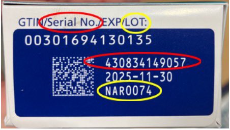 counterfeit Ozempic (semaglutide) has been found in the US drug supply, some people have had effects like vomiting/abdominal pain 

keep an eye out for these serial/LOT numbers associated with the counterfeit product

call poison center/report to FDA if u have a case/concerns/etc