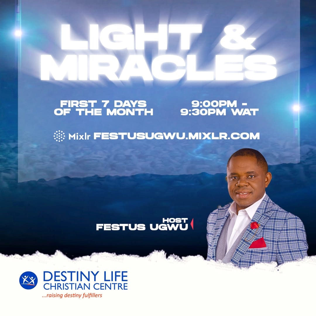 DestinyLifeCC's tweet photo. DAY 3 NOW LIVE🔥🔥🔥

Experience miracles through the light of God's Word...

At the January 2024 Edition of Light and Miracles

Date: January 1st to January 7th, 2024

Time: 9:00 to 9:30 PM WAT

Meeting Link:  https://t.co/SVHDpiC0M4

Start the year with a miracle! https://t.co/XjJkZyAga0
