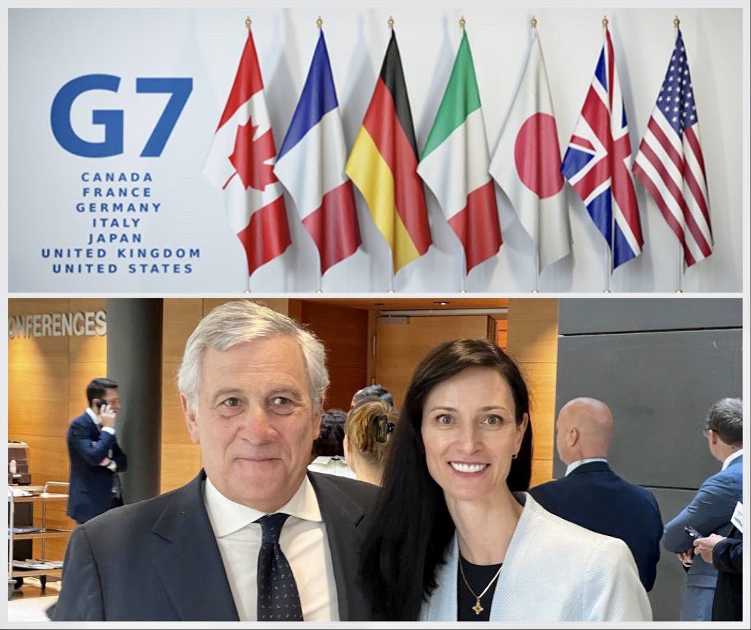 Congratulations to 🇮🇹 for taking over @G7 presidency Good luck to @GeorgiaMeloni, @Antonio_Tajani Looking forward to promoting #peace, #sustainability and democratic values together Thank you 🇯🇵 for the successful presidency.