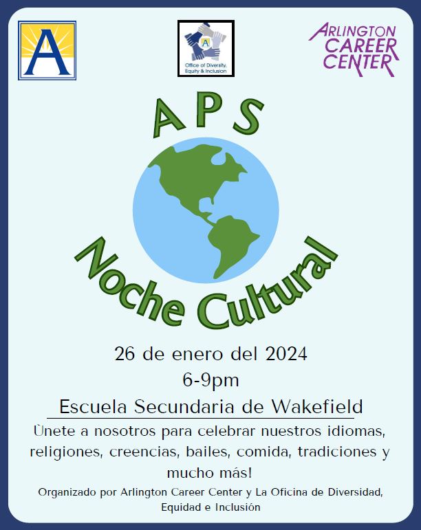 Please join us for a night of celebrating the wonderful culture that we have in our APS community.