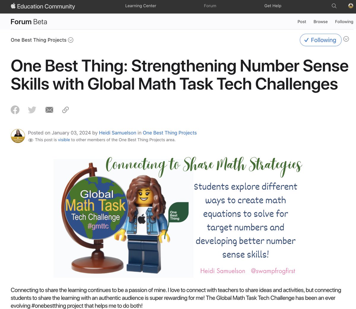 swampfrogfirst's tweet image. Just updated the @globalmathtask for a new look in 2024!

You can read about this unique way to connect your Ss to share #math strategies &amp;amp; develop better #numbersense skills too.

education.apple.com/story/250012917

#onebestthing
#edtechcoach
@AppleEDU