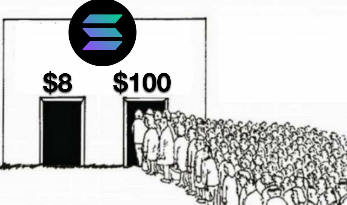 All you had to do was buy SOL at $8