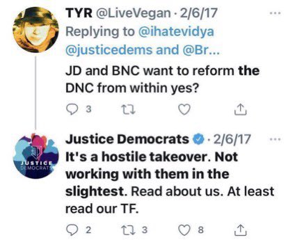 The “Justice Dems” came into office with expensive, divisive primaries with the express INTENT to fracture the Dem coalition and a hostile takeover of the Democratic Party. Live by the sword, die by the sword. 

Cheer up, maybe you can get a host gig on Fox News where you belong?