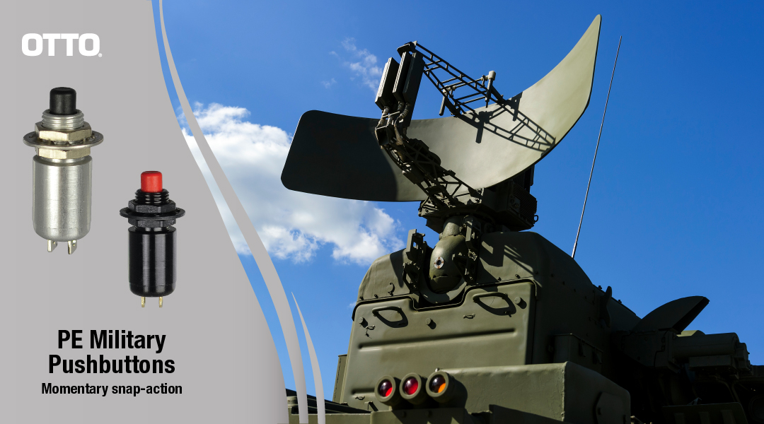 OTTOControls's tweet photo. Put PE military-grade pushbuttons on your radar. These rugged, compact buttons are MIL-PRF-8805/96 qualified and come sealed or unsealed. See more at https://t.co/CVw4b62lNa https://t.co/804TaUAweg