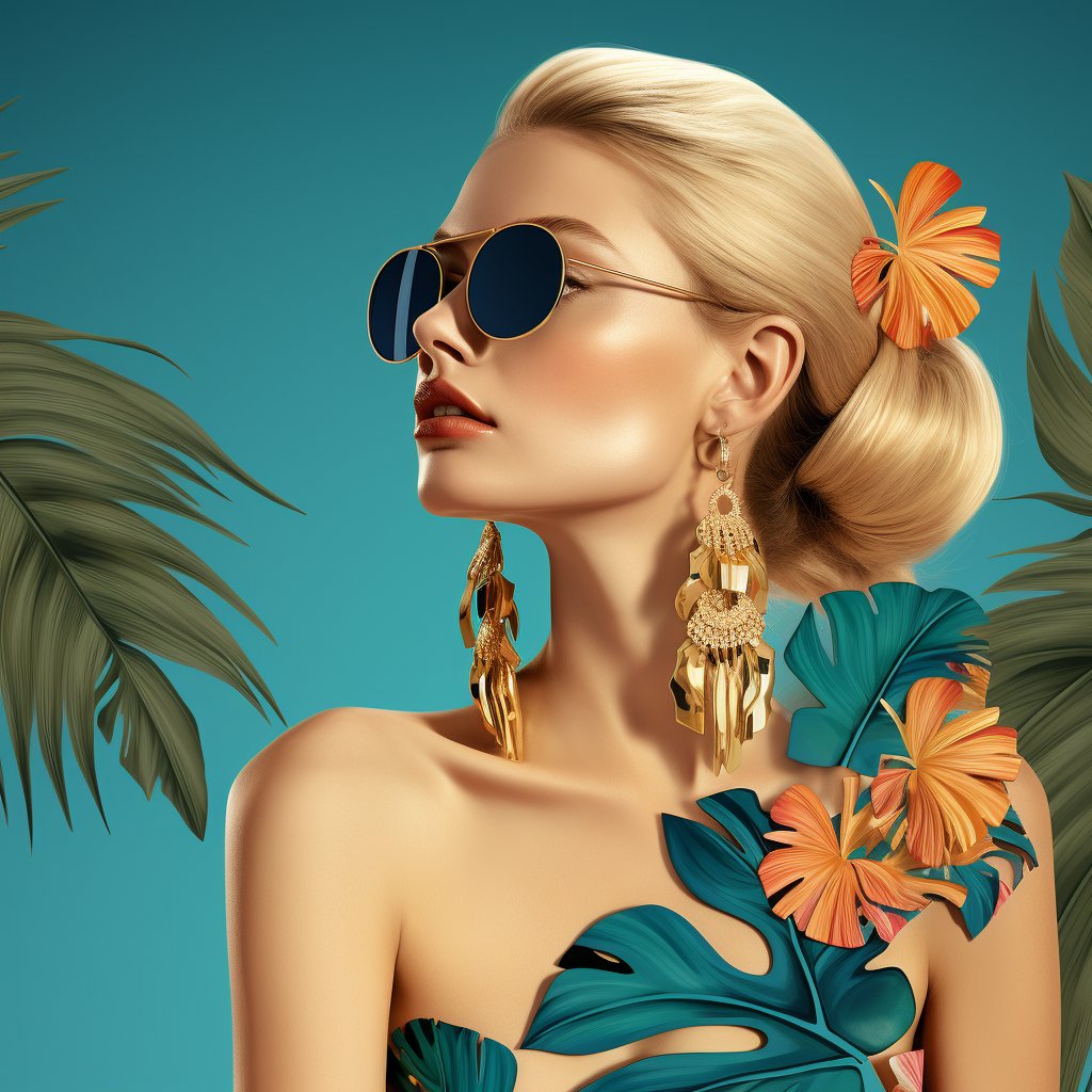 🌻 Tropicana Glam - Unleash your inner goddess with our statement earrings. Sway beneath the lush palm fronds of Stuart, embodying the tropical glamour of these chic treasures.🌹🌷 #TropicanaGlam #Jewelry #GoddessStyle #BeachGlamour #Statementearrings