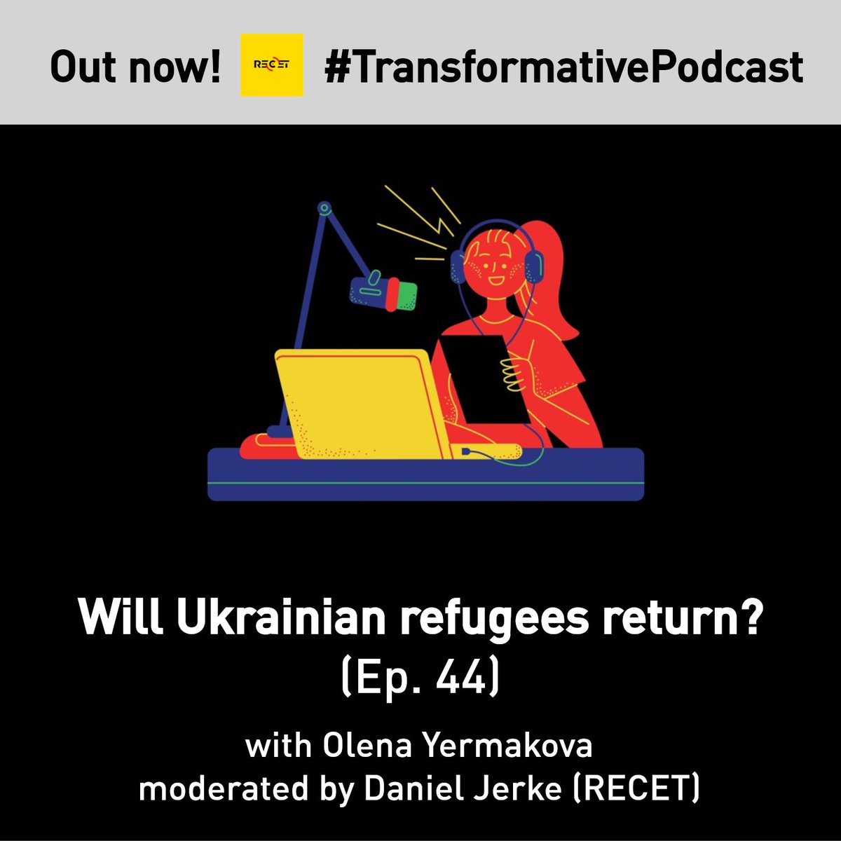 recetvienna's tweet photo. Ukrainian refugees make up a staggering number - over 6 million globally. What are these people's intentions for returning? Who will return, and who will stay? Listen to our newest #TransformativePodcast with @O_Yermakova & Daniel Jerke ➡️ https://t.co/LJSt4fFU3D https://t.co/artnUZn7Po