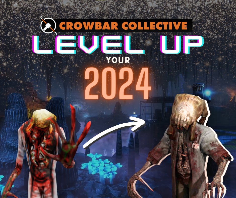 BlackMesaDevs's tweet photo. LEVEL UP 2024 Giveaway!
4 winners, will win awesome Crowbar Collective Merch!
See Rules and Enter Here: https://t.co/9UEZlWykw1
#blackmesa #crowbarcollective #blackmesagame #halflife #halfliferemake #halflifemod #fps #giveaway #giveaway2024 #gordonfreeman #sourcegame https://t.co/xiWxyTzkXY