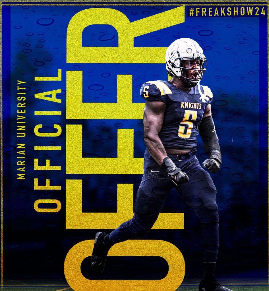 halbertaguirre1's tweet photo. I am blessed to say I have received another offer from Marian University. Thanks to all my coaches who’ve prepared me for the next level. @DCHawkFootball @stutsie06 thank you for the opportunity!! https://t.co/GZNXFtT8ip