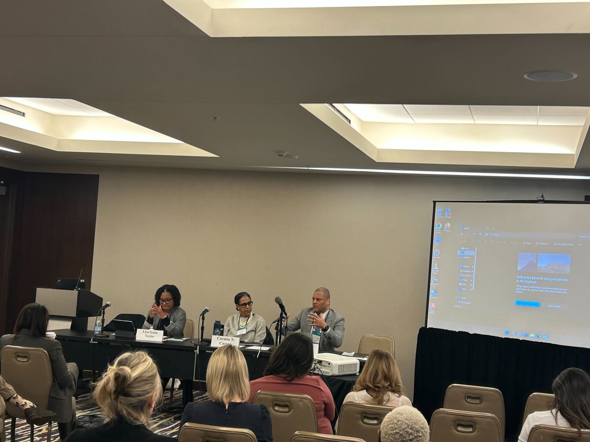 gwlaw's tweet photo. #GWLaw Professors Robert Cottrol and Omari Scott Simmons along with Dean 
Carmia Caesar joined insightful panels at #AALS2024. https://t.co/aeuQiG0Qwr