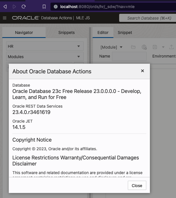 pobalopalous's tweet image. You are not limited to the version of @OracleREST that comes with your @OracleDatabase Developer VM. Follow these steps to upgrade and have latest Oracle REST Data Services running in no time!
peterobrien.blog/2024/01/03/get…
#Oracle #FreeDatabase
