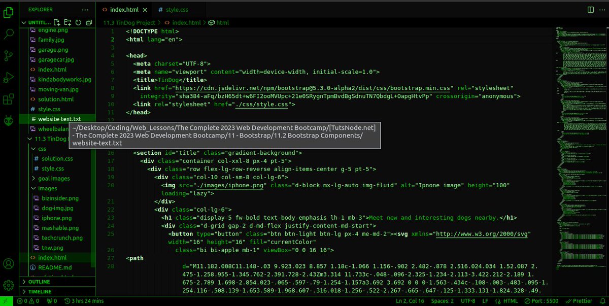 iamngugi1's tweet photo. Day 3 of #100daysofcodechallenge managed to create a simple dog tinder website using bootstrap following a bootcamp course.  This gave me an idea of a project I might drop tomorrow. Stay tuned. https://t.co/KZFThOgjmr