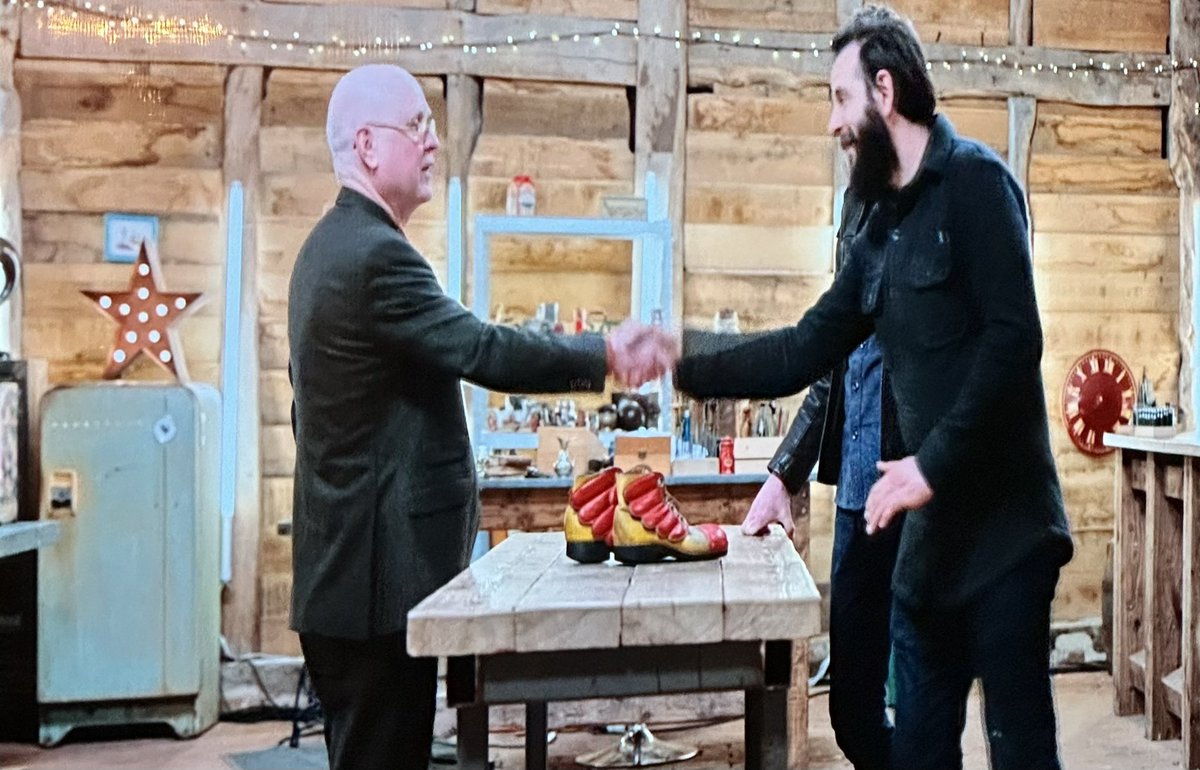 My Dad and his boots #TheRepairShop