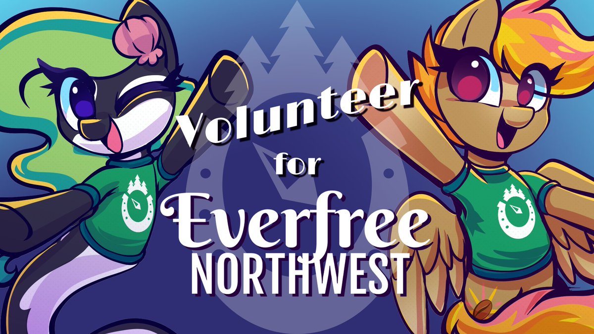 For over 10 years, EFNW has brought Equestria to earth for 3 days each year. This isn't possible without the hard work of our dedicated staff. To join the crew, head over to: everfreenw.com/portal/volunte… to apply! Esp. looking for Charity, Con Store, and Mane Stage staff.