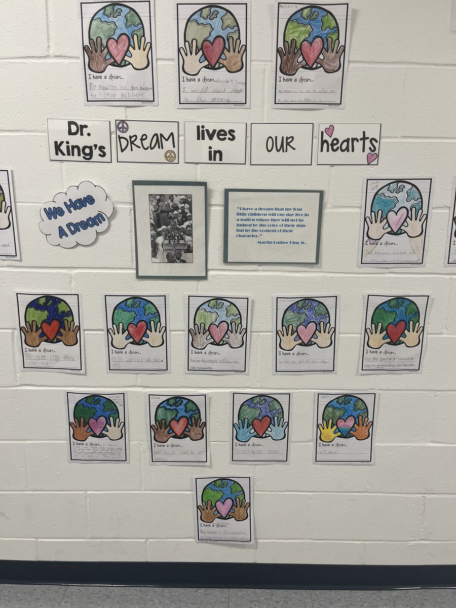 Dr. King’s dream lives in our hearts ❤️ <a href="/25Lafayette/">Lafayette Estates School #25</a> #MLK #IHaveADream