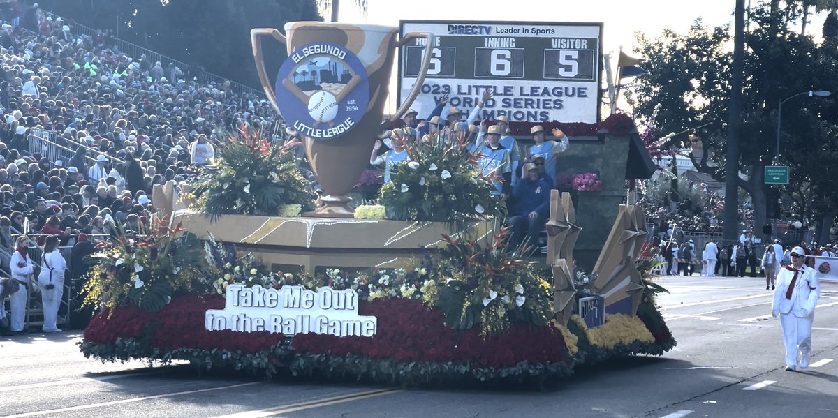 #SSDLNews - The World Champion El Segundo Little League team made world news at 135th Rose Parade. An estimated 700,000 spectators and a Global TV audience of 79 million watched as the team traveled the 5.5 mile route. #SportsStories was there: Youtube.com/ssdl