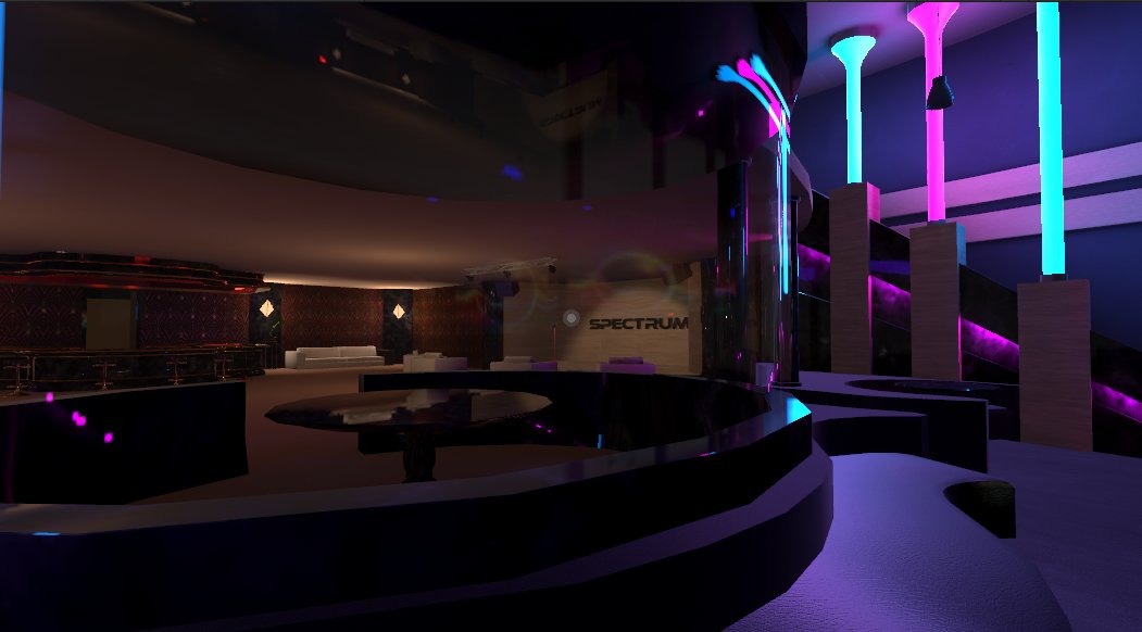 Bluecyph's tweet photo. 🛠️ Behind the scenes of Spectrum Club's transformation in #VRChat! Shaping the beats and bytes for your ultimate virtual hangout. It's not ready yet, but every pixel is being polished with passion.
#SpectrumClub #VRChat_world #Blender #unity3d https://t.co/dr9wNqfkRB