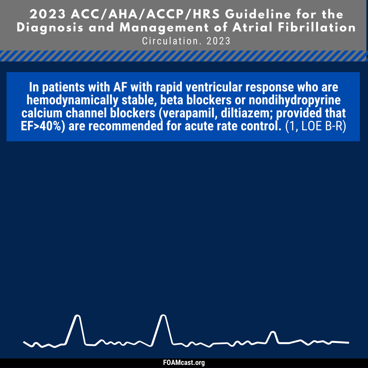 FOAMpodcast's tweet photo. A review of the new AHA guidelines for atrial fibrillation
🌟 calcium channel blockers in HFrEF are OUT
🌟 review of the role of magnesium (and over-estimation of level of evidence)
Blog/show notes: https://t.co/ZxXp9TJy8V
Podcast: https://t.co/Ix6WL9XdA5 (or Spotify etc) https://t.co/8zIj8nE7Fn
