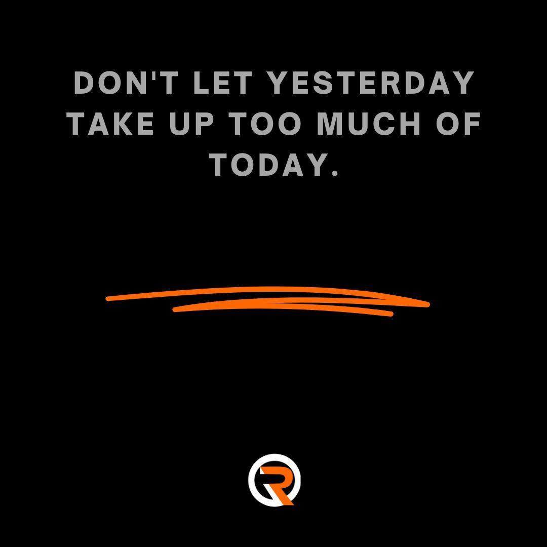 Focus on the present for a better future. 

#TodayMatters #LetGoOfThePast