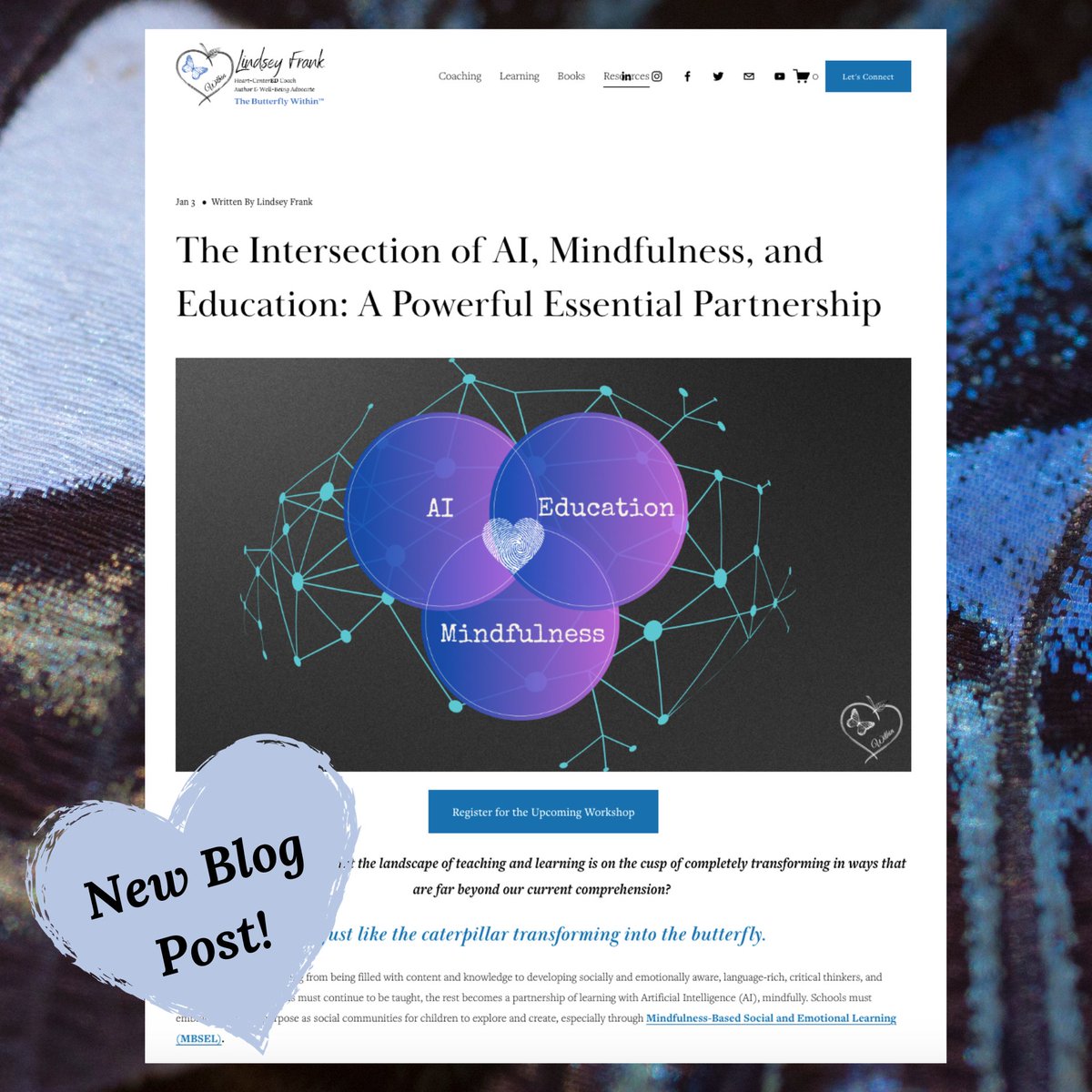 🦋Get ready to shift your thinking:

thebutterflywithin.me/blog/the-inter…

Share your thoughts and reflections, I would love to hear from you!

#mindfulai #mbsel #sel #socialemotionallearning #teaching #leading #edtech #heartcenteredchangemakers #k12 #ai #artificialintelligence #transformED
