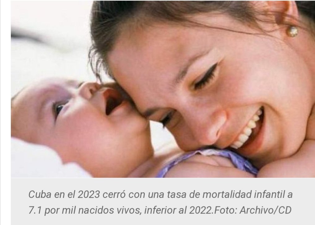 Ante el nefasto efecto del bloqueo y la asociada carencia de recursos, Cuba logra una tasa de mortalidad infantil de 7,1 por mil nacidos vivos. #EstaEsLaRevolución #JuntosPodemos #CubaCoopera #BMCGuineaBissau