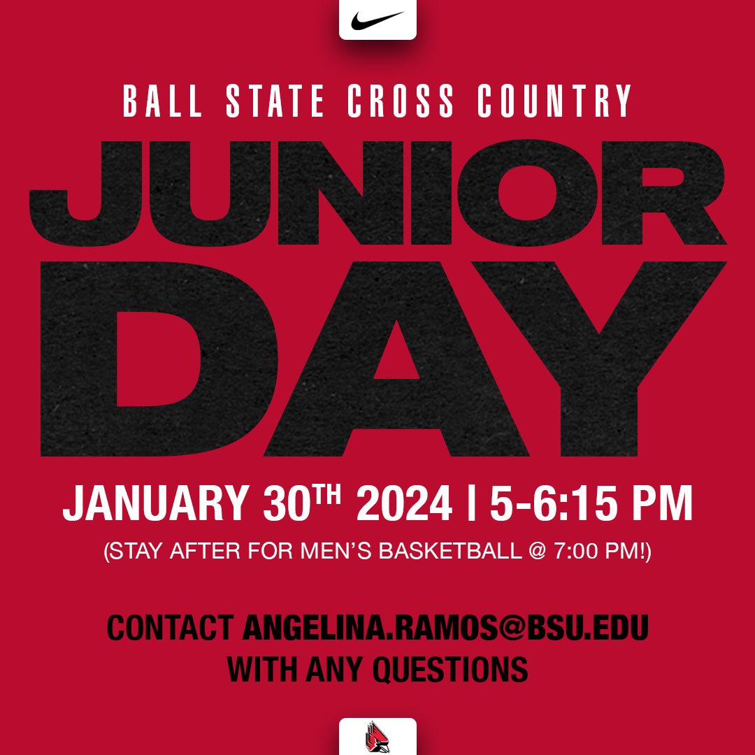 BallStateTFXC's tweet photo. We’re hosting a Junior Day on January 30th! Don’t miss out on the fun… come join the flight ‼️💥 

Sign up using the link below! 

https://t.co/3wh7Nbo8Be

#ChirpChirp x #WeFly https://t.co/oEh2Z403C4