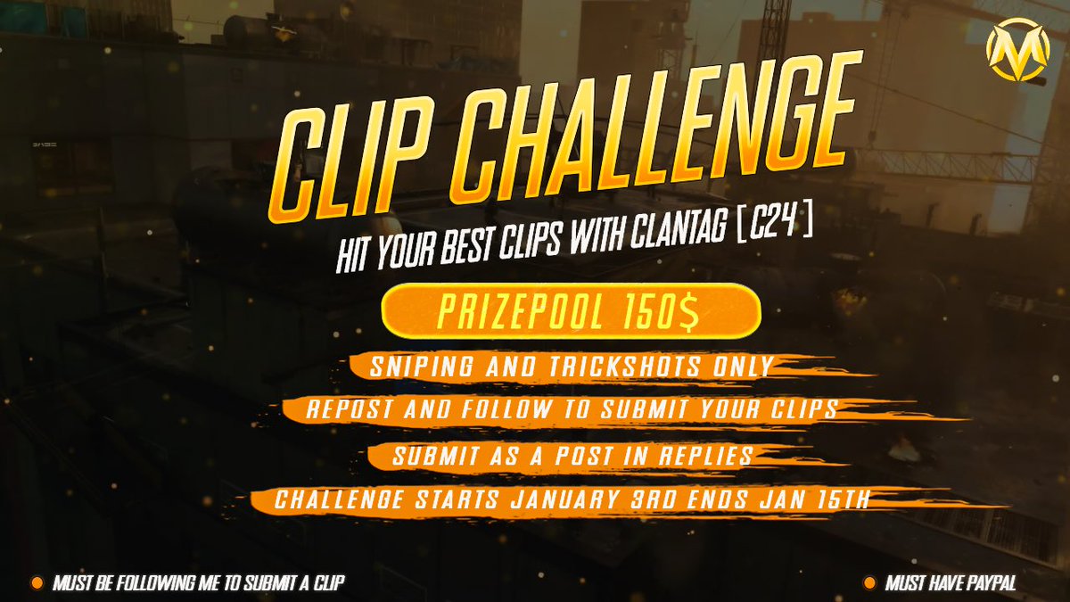 (2024 Clip challenge) 
Let’s see what you got. May the best clip hitter win. Make sure you’re following
What’s down below 👇