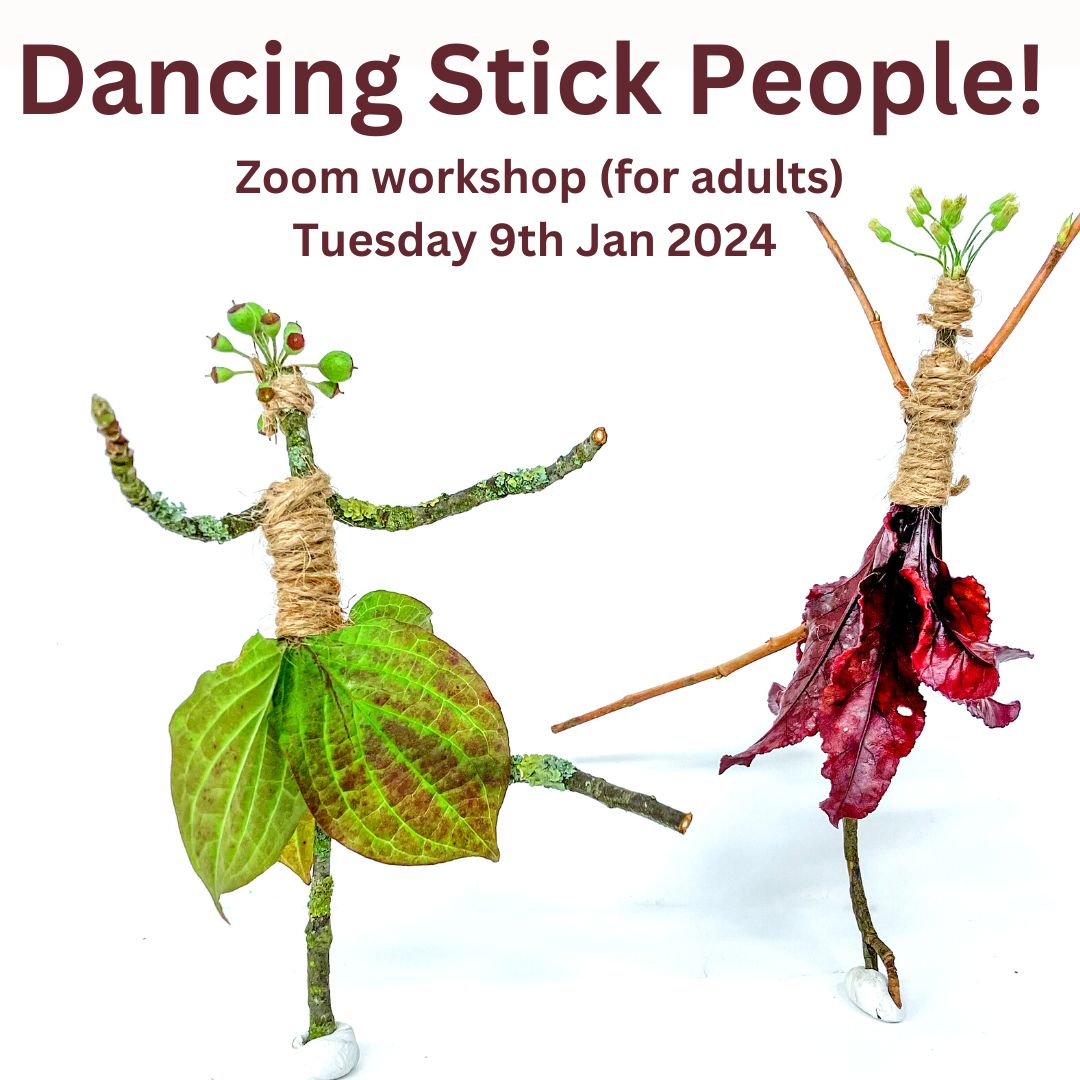 Join me on Zoom for some gentle nature-connecting, creative fun & celebrate January!

Tuesday 9th January, 7:30-8:30pm GMT
(2:30pm EST, 11:30am PST and 9:30pm EET)

Tickets by donation shorturl.at/iwxRW

#nature #Zoomworkshop #craftworkshop #onlineworkshop #naturecraft