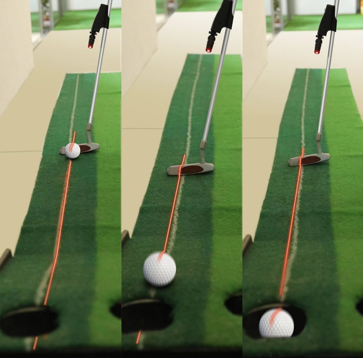 GoldGolfing's tweet photo. ⛳️ Golf putter laser sight! ⛳️ 

Improve your putting immediately with a laser guide thag snaps onto your putter! 🏌️‍♂️ 

💵 Purchase here >> https://t.co/lUjVjifQsW

#golftiktok #golftok #goldgolfinghype #trainingaid #putting #explore #fyp https://t.co/xEgAma4iTz