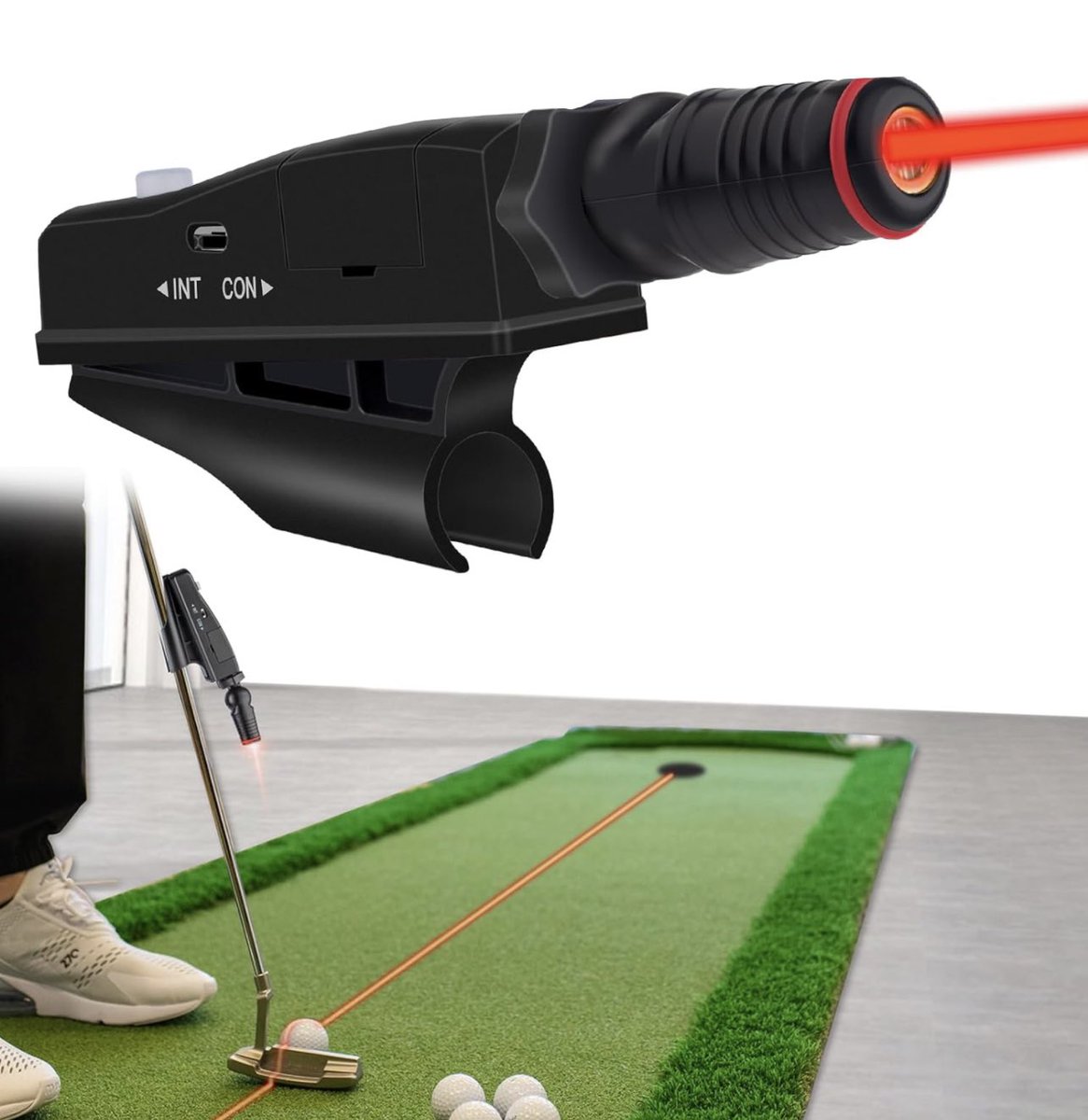 GoldGolfing's tweet photo. ⛳️ Golf putter laser sight! ⛳️ 

Improve your putting immediately with a laser guide thag snaps onto your putter! 🏌️‍♂️ 

💵 Purchase here >> https://t.co/lUjVjifQsW

#golftiktok #golftok #goldgolfinghype #trainingaid #putting #explore #fyp https://t.co/xEgAma4iTz