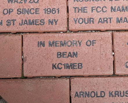 NU1U_ant's tweet photo. Wanted to share the thoughtfulness of the ham community that made this happen. A brick in memory of Bean @KC1MEB at ARRL HQ. Definitely got this old man tearing up over here.
Thanks and 73
#N3XLS
@Ko4Nll
#AD2CD
#K3STL
#WD4DAN
#KB3GRG
@hikinnhammin
@PINKhikes
#K8NIV
#AC9HP
@M0TTQ https://t.co/VYwofontgX