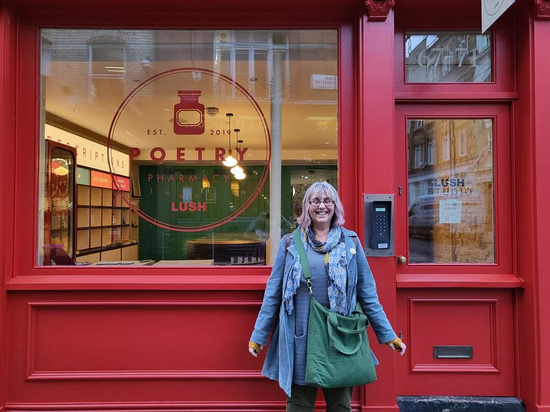 We're staying in Soho for a few weeks longer! Into March!
We're very happy with the news and very grateful to the wonderful team at Lush Studio!
Come and visit our satellite Poetry Pharmacy 

11am - 6pm Monday - Saturday

Lush Studio Soho, 67-71 Beak St