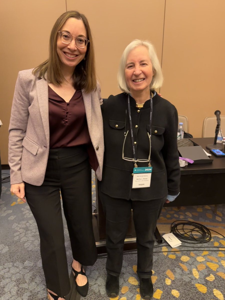 Congratulations to <a href="/HarvardLawProf/">Harvard Law Professor</a> Martha Minow on winning the RBG Lifetime Achievement Award <a href="/TheAALS/">AALS</a>.   I am very much indebted to her for her amazing mentorship. Can’t imagine anyone more deserving.