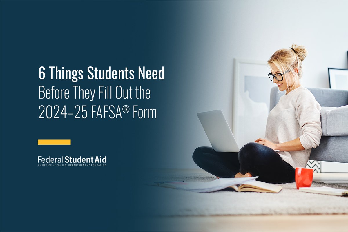 The 2024–25 FAFSA form will be available tomorrow and Friday from 8 a.m. to 8 p.m. Eastern Time. Make sure you have everything you need to complete the form. Check out our latest article: StudentAid.gov/articles/thing…