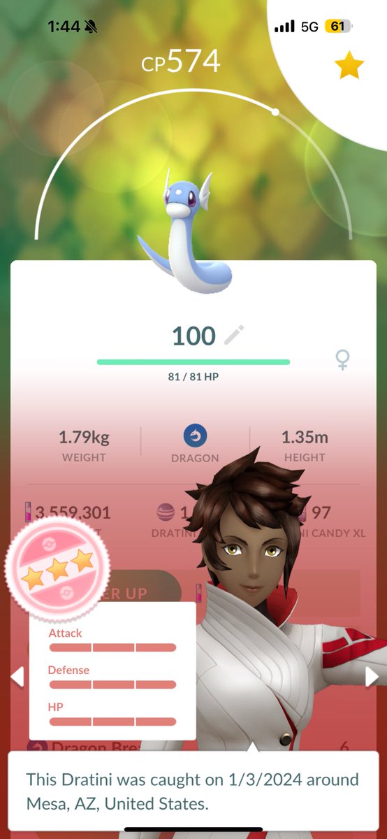 pfquang's tweet photo. First shiny and hundo of the year. Year of the dragon 🐉 #pokemongo
#ShinyPokemon https://t.co/XKSRNJA0ki