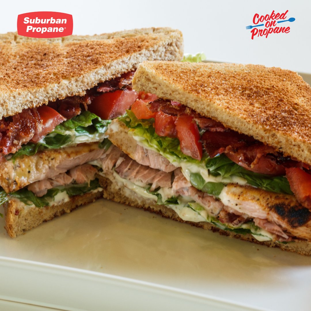 SuburbanPropane's tweet photo. Elevate your BLT game with our Grilled Salmon BLT! 🐟✨ Our #CookedonPropane recipe is a zesty twist on a classic sandwich! Delicious and easy to make, it’s perfect for quick lunches or light dinners.

https://t.co/SOqczjS7Yi

#SalmonBLT #salmon #DeliciousEats #Bacon #recipeidea #recipeshare #recipe #baconbacon
