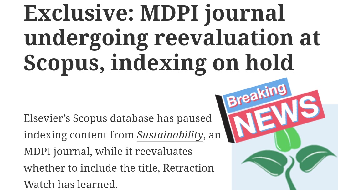 pj_saez's tweet photo. Check these 2 articles 👇🏼 @RetractionWatch
Would this be the beginning of the end for MDPI, Hindawi, and later on maybe some Frontiers?
1)https://t.co/D1FwjRoGGV
2)https://t.co/pgyApTS13a
#scicomm #scichat #Science #ScienceMatter #Publishing https://t.co/42bUJH786c